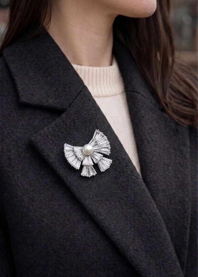 ZIRCON FİYONK BROŞ