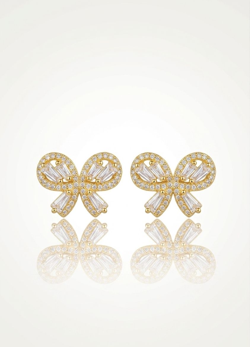 ZIRCON SARI FİYONK BAGET KÜPE