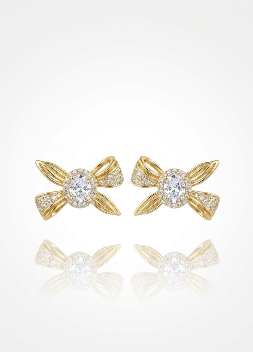 ZIRCON SARI ORTASI TAŞ FİYONK KÜPE