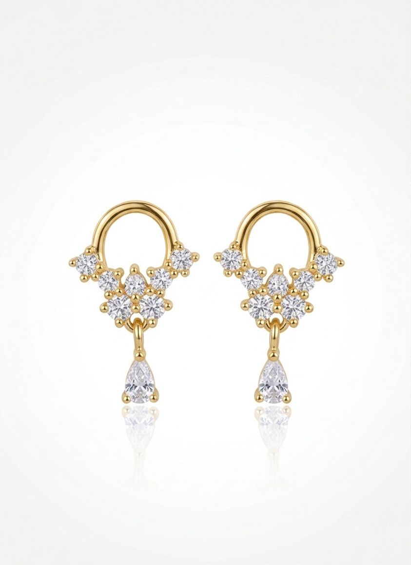 ZIRCON SARI MİNİ TAŞ KÜPE