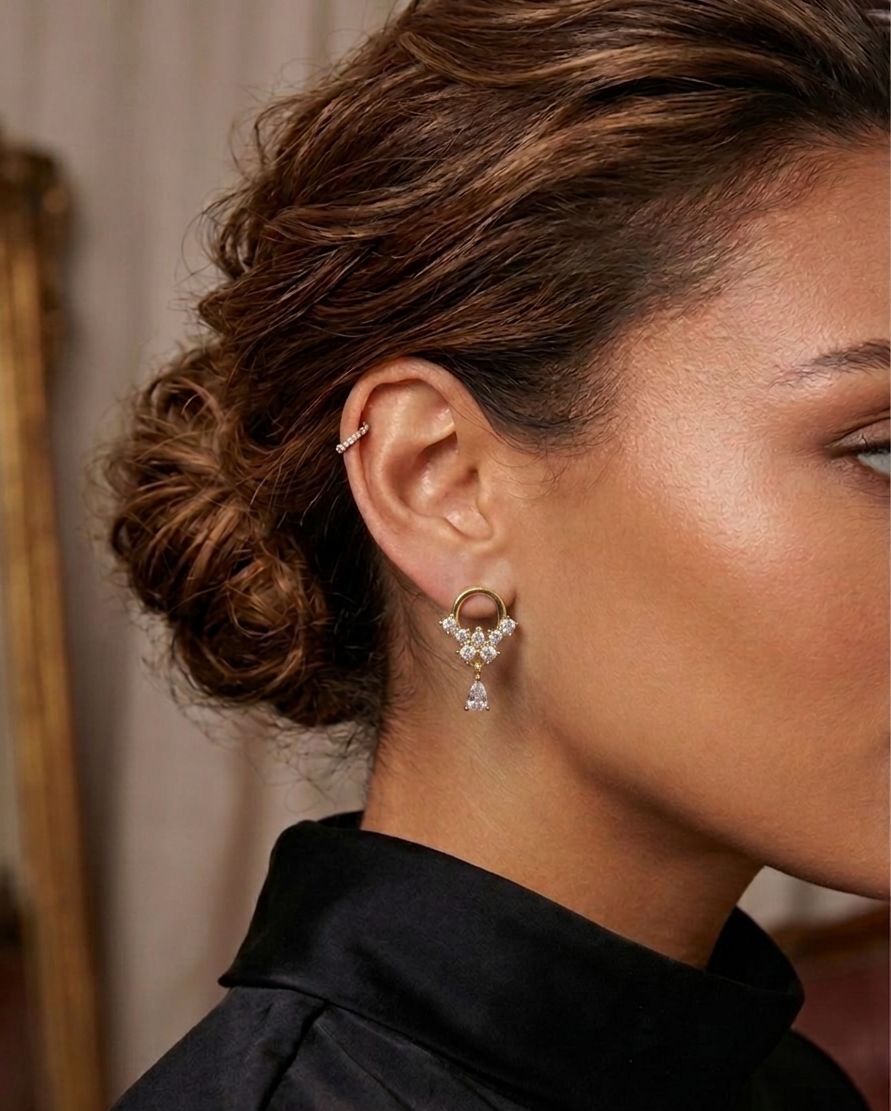 ZIRCON SARI MİNİ TAŞ KÜPE